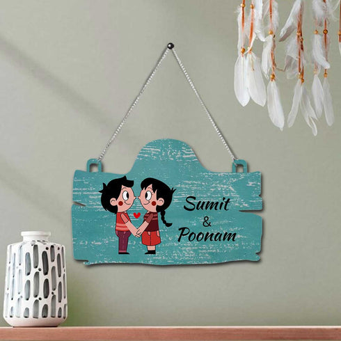 Personalised Couples Wall Hanging - Uncommongifts.in